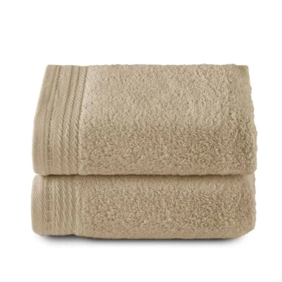 Afbeelding van Top Towel Premium grote badhanddoeken, 2 handdoeken, 50 x 100 cm, 100% katoen, 600 gram, camel
