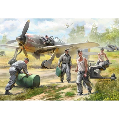 Afbeelding van Zvezda German Airforce Ground Crew (Zve6188) modelbouwsets, hobbybouwspeelgoed voor kinderen, modelverf en accessoires
