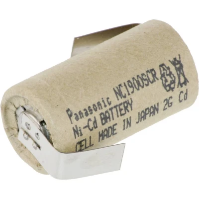 Afbeelding van Panasonic Sub C ZLF Speciale oplaadbare batterij Z soldeerlip NiCd 1.2 V 1900 mAh