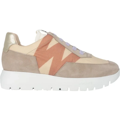 Afbeelding van Wonders Odisei dames sneaker Taupe maat 35 (EU) 2 (UK)