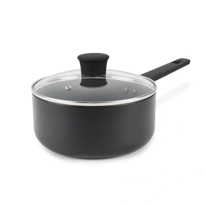 Afbeelding van Russell Hobbs RH02841EU7 20cm Non Stick Saucepan Induction Pan, Tempered Glass Lid &amp; Steam Vent, High Performance, Easy Clean, Little/No Oil, Soft Touch Handle, 5 Year Guarantee, Shield Collection