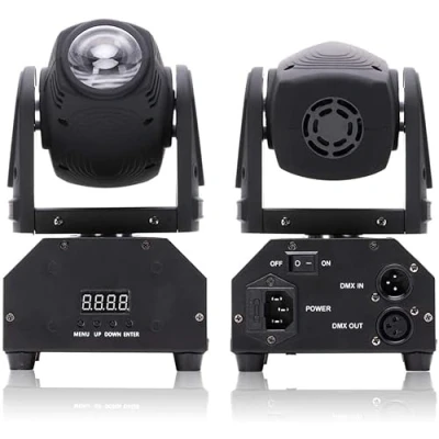 Afbeelding van UKing LED Moving Head Beams DMX Lichteffect Mini Pinspot Licht RGBW 11/13 CH Discolicht Lichteffecten Muziek Gecontroleerd voor DJ Disco Party Light Club Bar Toneelverlichting