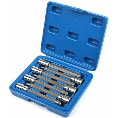 Afbeelding van HBM 7 Delige 3/8&quot; Lange inbus Doppenset 3 10 mm met Kogelkop
