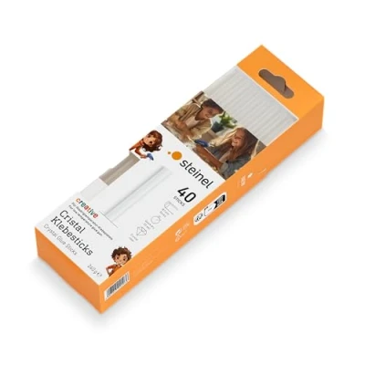 Afbeelding van Steinel hotmelt lijmsticks 85C Kristal, 7 mm, 40 stuks, transparante lijm voor GlueMatic lijmpistool 1007 LT, 240 g