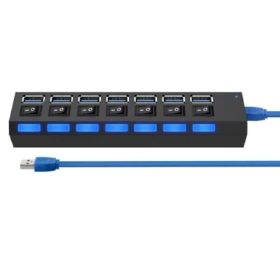 Afbeelding van Superspeed 7 Port Hi Speed USB 3.0 HUB 1 TB
