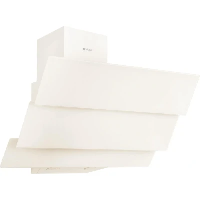 Afbeelding van Wiggo WE E633G(C) Schuine Afzuigkap 60cm Creme Triple Glas