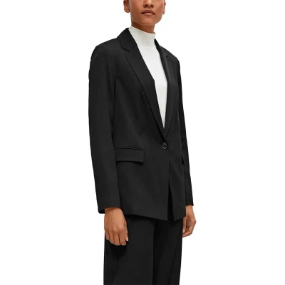 Afbeelding van Comma Blazer Effen Zwart 46