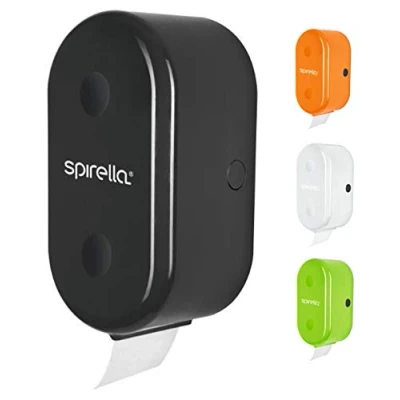 Afbeelding van Spirella WC rolhouder + reserverolhouder &quot;Cube&quot; om te lijmen of boren, zwart