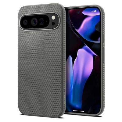 Afbeelding van Spigen Liquid Air Hoesje Geschikt voor Google Pixel 9 Pro XL Back Cover Flexibel TPU Grijs