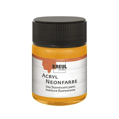 Afbeelding van Kreul Neon Oranje acrylverf 50 ml Fluorescerende watergedragen