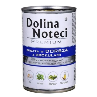 Afbeelding van Dolina Noteci Premium kabeljauw rijk met broccoli nat hondenvoer 400g