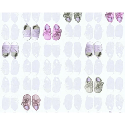 Afbeelding van AS Creation Little Stars 35862 1 Roze / Wit