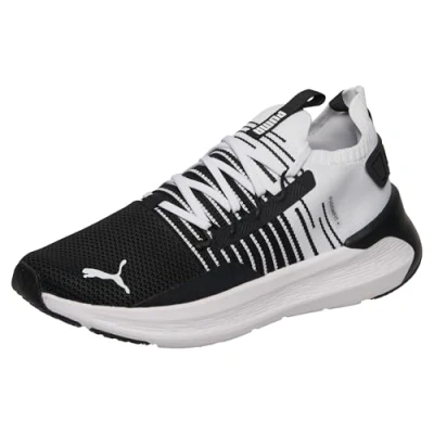 Afbeelding van PUMA Unisex SOFTRIDE Symmetry FUZION Road Running Schoen, Zwart Cool Donkergrijs Wit, 3.5 UK, 36 EU