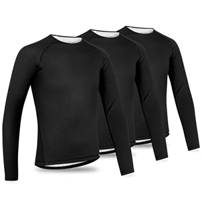 Afbeelding van GripGrab Ride Thermo Single Pack en 3 Winter Ondershirt voor op de Fiets met Lange Mouwen Anti Geur Wielersport Lang