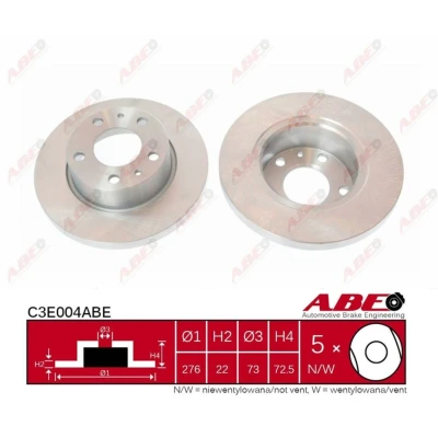 Afbeelding van ABE Remschijven C3E004ABE