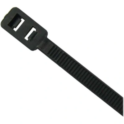 Afbeelding van InLine zwarte 300mm cable ties met doorkoppeling (100 stuks)