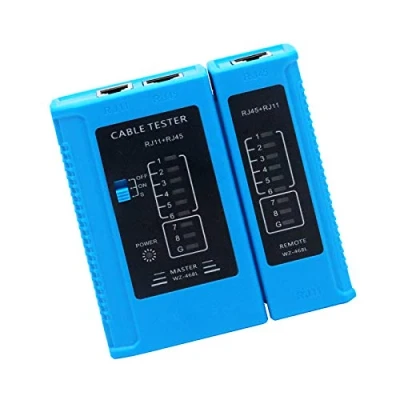 Afbeelding van RUIZHI Netwerkkabeltester Ethernet Tester, Netwerk Kabel Tester Test Tool RJ45 RJ11 RJ12 CAT5 CAT6 UTP USB LAN Wire