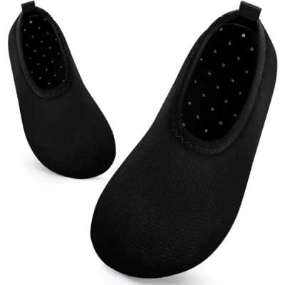 Afbeelding van Kinderen Zwemmen Water Schoenen Peuters Baby Aqua Sokken Sneldrogend Zwembad Strand Barefoot voor Jongens Meisjes Kinderen, 817 Zwart, 13/13.5 UK Child
