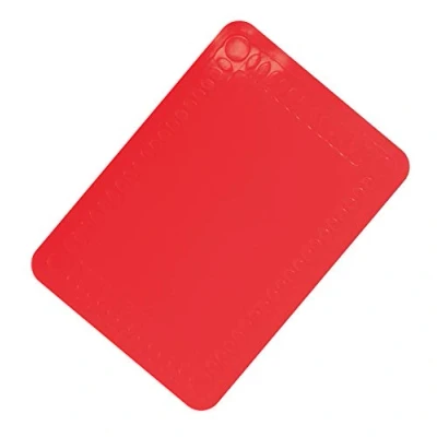 Afbeelding van Aidapt Rode siliconen rubberen antislip tafel en dienblad mat 25 x 18 cm