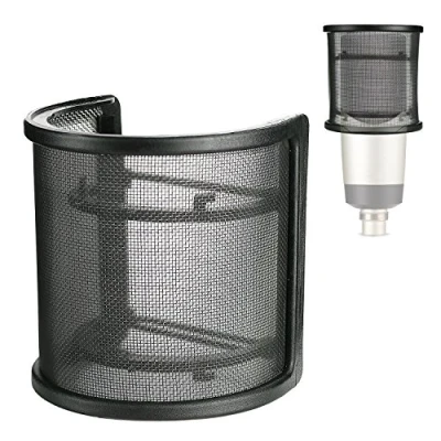 Afbeelding van YOUSHARES QuadCast Mic Pop Filter Microfoon Windscherm Mask Shield Compatibel met HyperX S USB gamingmicrofoon