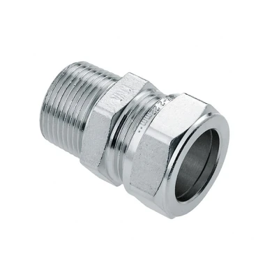 Afbeelding van Bonfix puntstuk 22 mm knel x 1&quot; bu.dr. vertind