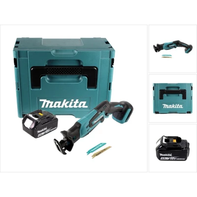 Afbeelding van Makita DJR 183 M1J accu Reciprozaag 18 V + 1x 4.0 Ah Makpac zonder lader