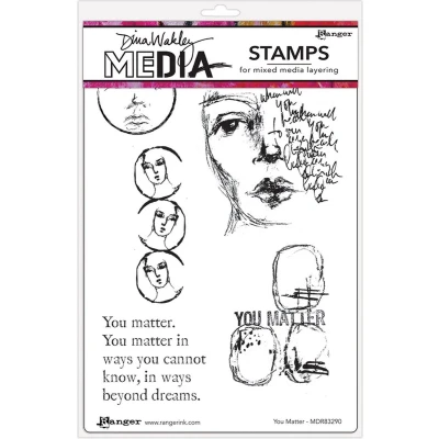 Afbeelding van Ranger Dina Wakley MEdia Cling Stamps You Matter