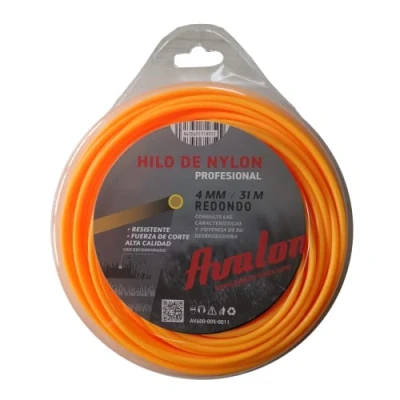 Afbeelding van Avalon Universele ronde draad van nylon voor bosmaaier en grasmaaier (4 mm x 31 m)