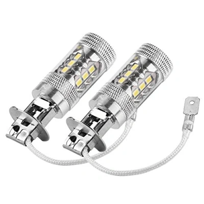 Afbeelding van EBTOOLS para bombilla led H3 100w tiro largo 1 par H1 12V 24V 80W 1400LM Bombillas de luz antiniebla circulación diurna blanca brillante alta potencia automóvil, aleación aluminio