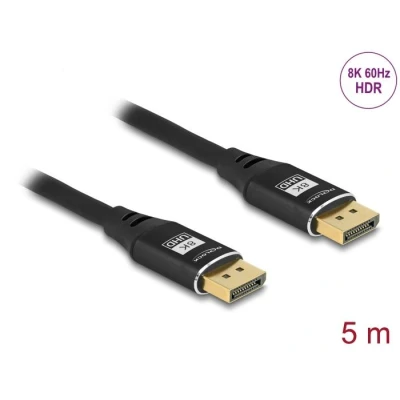 Afbeelding van Delock DisplayPort Kabel 8K 60 Hz 5 m schwarz Metall HQ products