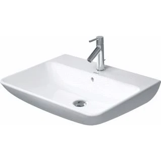 Afbeelding van Duravit ME by Starck wastafel 65x49cm met 1 kraangat overloop wondergliss wit