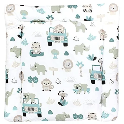 Afbeelding van TupTam Baby Aankleedkussen met Patronen, Zoo Groen, 70 x 50 cm