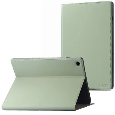 Afbeelding van Samsung Galaxy Tab A9 Hoes: Accezz Classic Tablet Case Bookcase Groen Siliconen En TPU (zacht) Hoezen