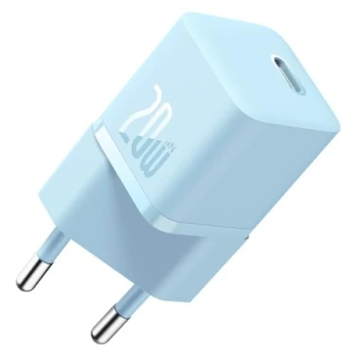 Afbeelding van Baseus GaN5 20W Compacte Fast Charger USB C Blauw