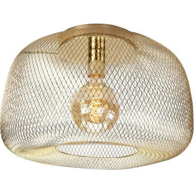 Afbeelding van Highlight plafondlamp Honey 1 lichts 48 x25 cm goud