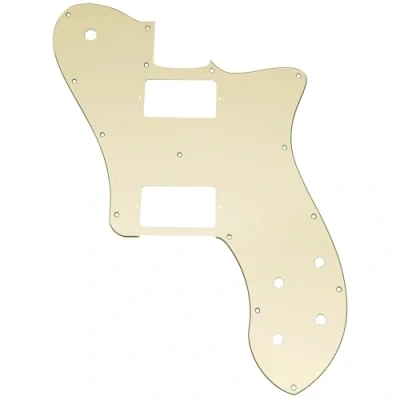 Afbeelding van Musiclily Pro 15 Schroefgaten Bedekte HH Slagplaat voor Mexico Fender 72 Tele Deluxe stijl Elektrische Gitaar, 3 laags Cream