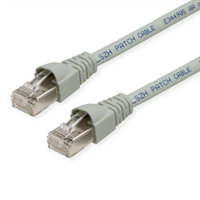 Afbeelding van Telegärtner L00001A0090 RJ45 Netwerkkabel, patchkabel CAT 6A S/FTP 1.50 m Grijs Vlambestendig, Halogeenvrij, UL gecerti