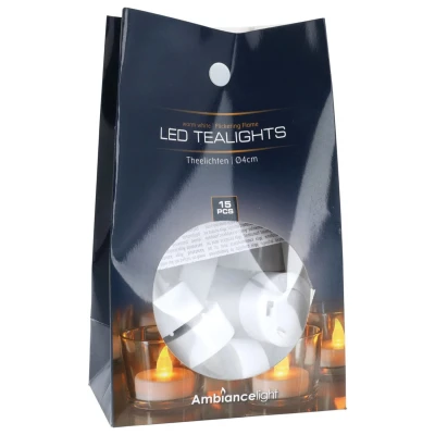 Afbeelding van LED waxinelichtjes 15 stuks (Incl. batterijen)