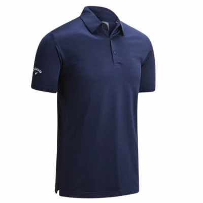 Afbeelding van Callaway Swingtech Solid Poloshirt, Heren, Maat: XXL, Peacoat