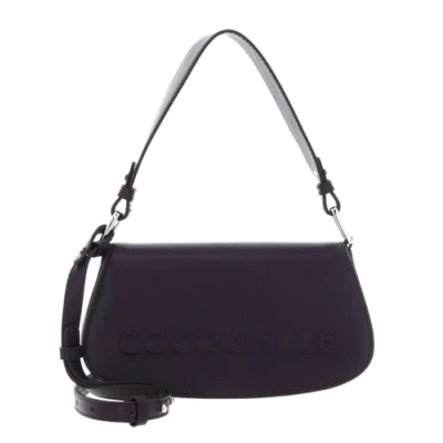 Afbeelding van COCCINELLE Leren handtas schoudertas Myrtha Maxi Log Mini Crossbody Bag Prune donkerpaars