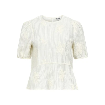 Afbeelding van Object Objzelma Top, Dames, Maat: 36, White sand