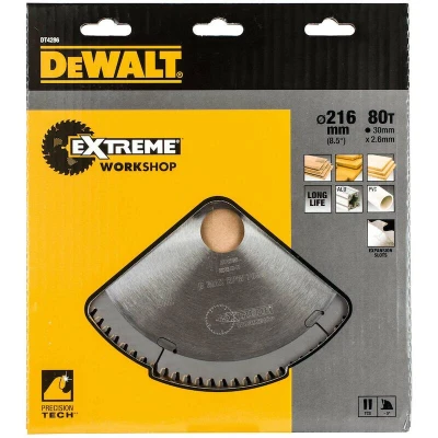 Afbeelding van DeWALT DT4286 zaagblad 216x30x80T voor aluminium en hout