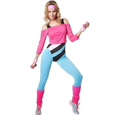 Afbeelding van dressforfun Aerobicster L verkleedkleding kostuum halloween verkleden feestkleding carnavalskleding carnaval feestkledij partykleding 302750