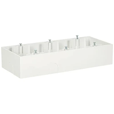 Afbeelding van Busch Jaeger opbouwbak met bodem 3 voudig studiowit glanzend 1703 84