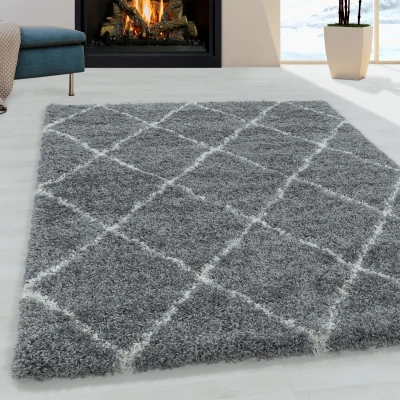 Afbeelding van Harmony Soft Shaggy Hoogpolig Vloerkleed Grijs 200x290 cm