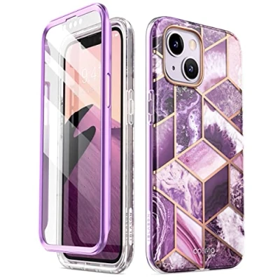 Afbeelding van i Blason Cosmo Series hoesje voor iPhone 14 Plus 5G 6,7 inch (release 2022), slanke full body stijlvolle beschermhoes met ingebouwde schermbeschermer (Ameth)