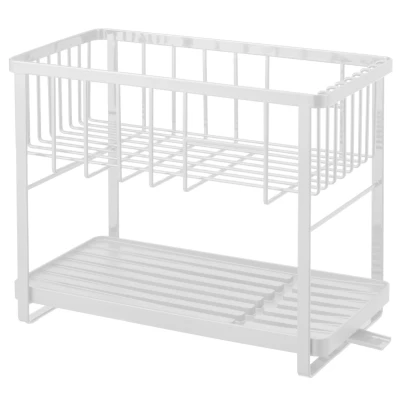 Afbeelding van Yamazaki Afdruiprek Tower Wire 2 Laags Wit 41x22x33cm