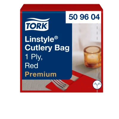Afbeelding van Pochette Tork LinStyle® 1 laags 50st duurzaam rood 509604