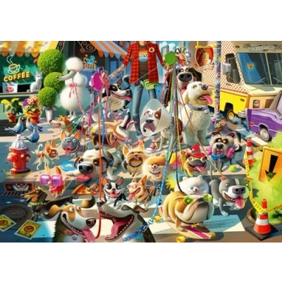 Afbeelding van Ravensburger The Dog Walker 1000 delige puzzel voor volwassenen 12000876 handgemaakt gereedschap, made in Germany, elk stuk kan perfect worden gemonteerd