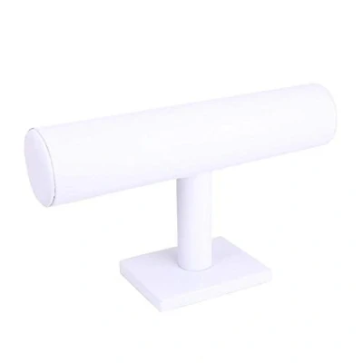 Afbeelding van XCSSKG Fluwelen Sieraden Rack Armband Ketting Stand Organizer Houder Display (Wit)